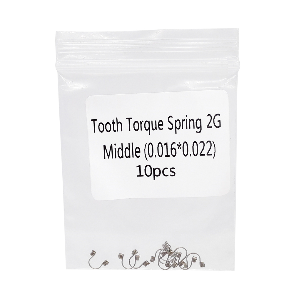 10 Pcs/Pack Dental Orthodontic Anterior Tooth Torque Springs Rectangular 12 Size