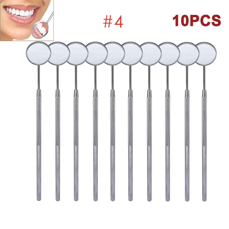 #4 #5 Dental Mouth Mirror and Handle For Teeth's ENT Dental Instruments