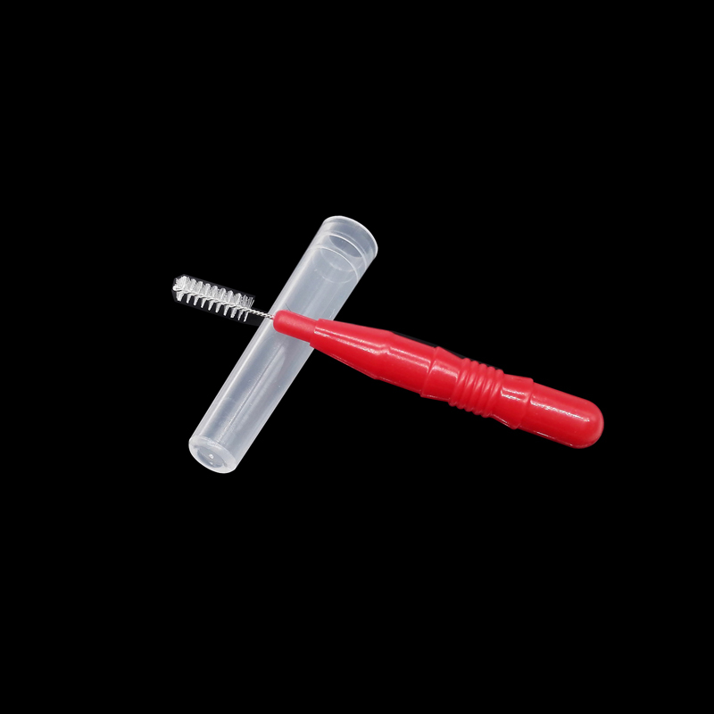 Dental Plastic Interdental Brush Floss Sticks Tooth Head Oral Hygiene Red/Blue 50 Pcs