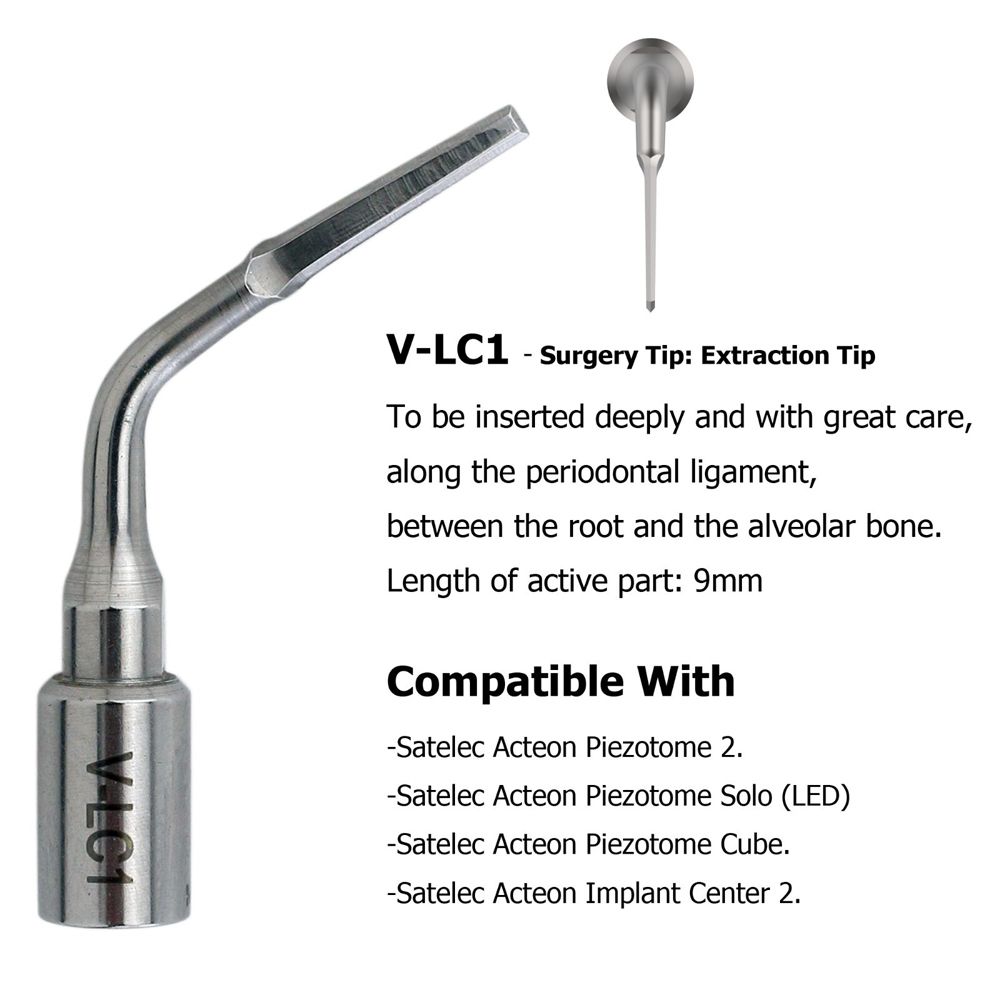 Dental ACTEON Piezotome 2 Cube Ultrasonic Surgery Tips Satelec Piezo Scaler Tips