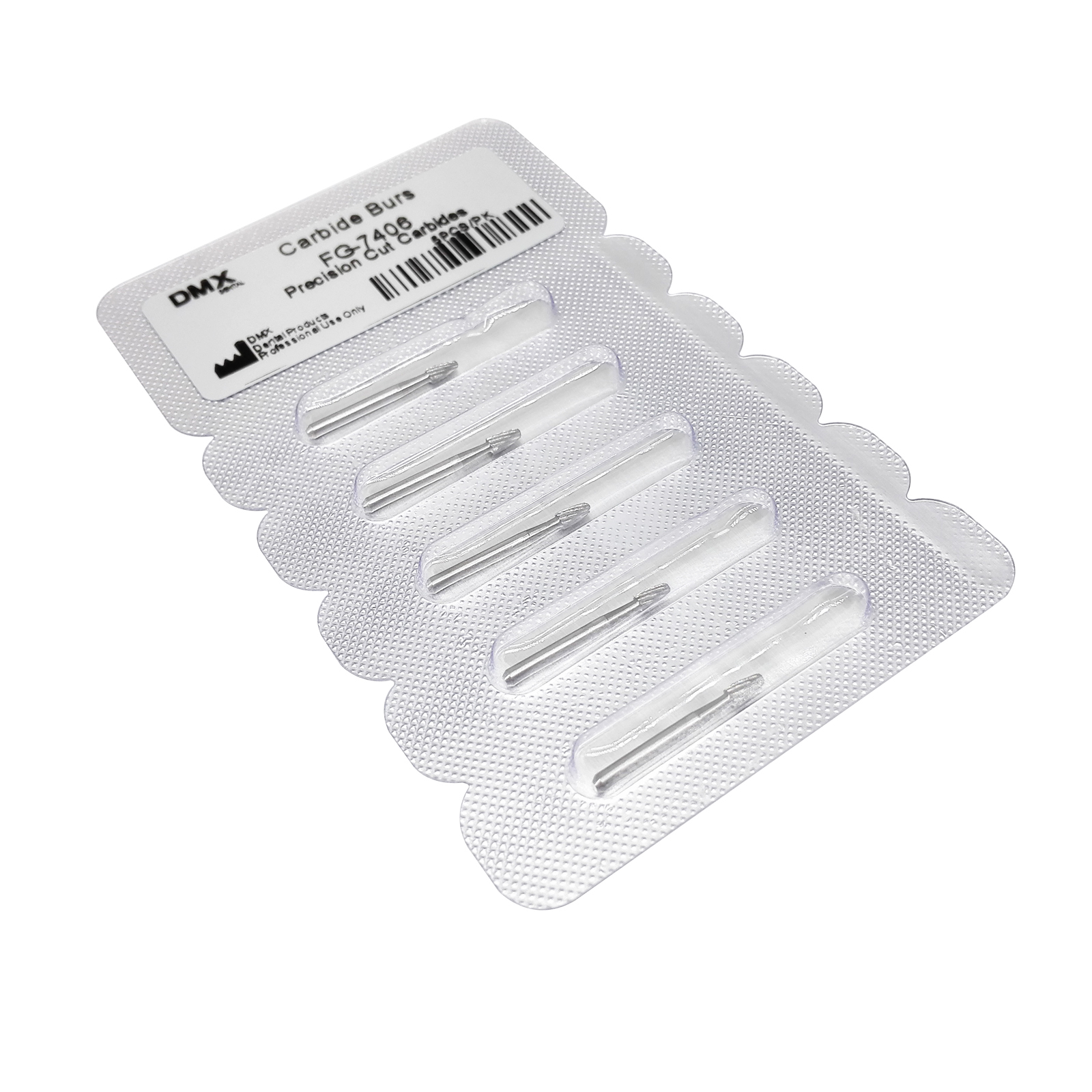 DMX-DENTAL FG 7406 Dental Carbide Trimming & Finishing Flame Burs For High Speed Handpiece