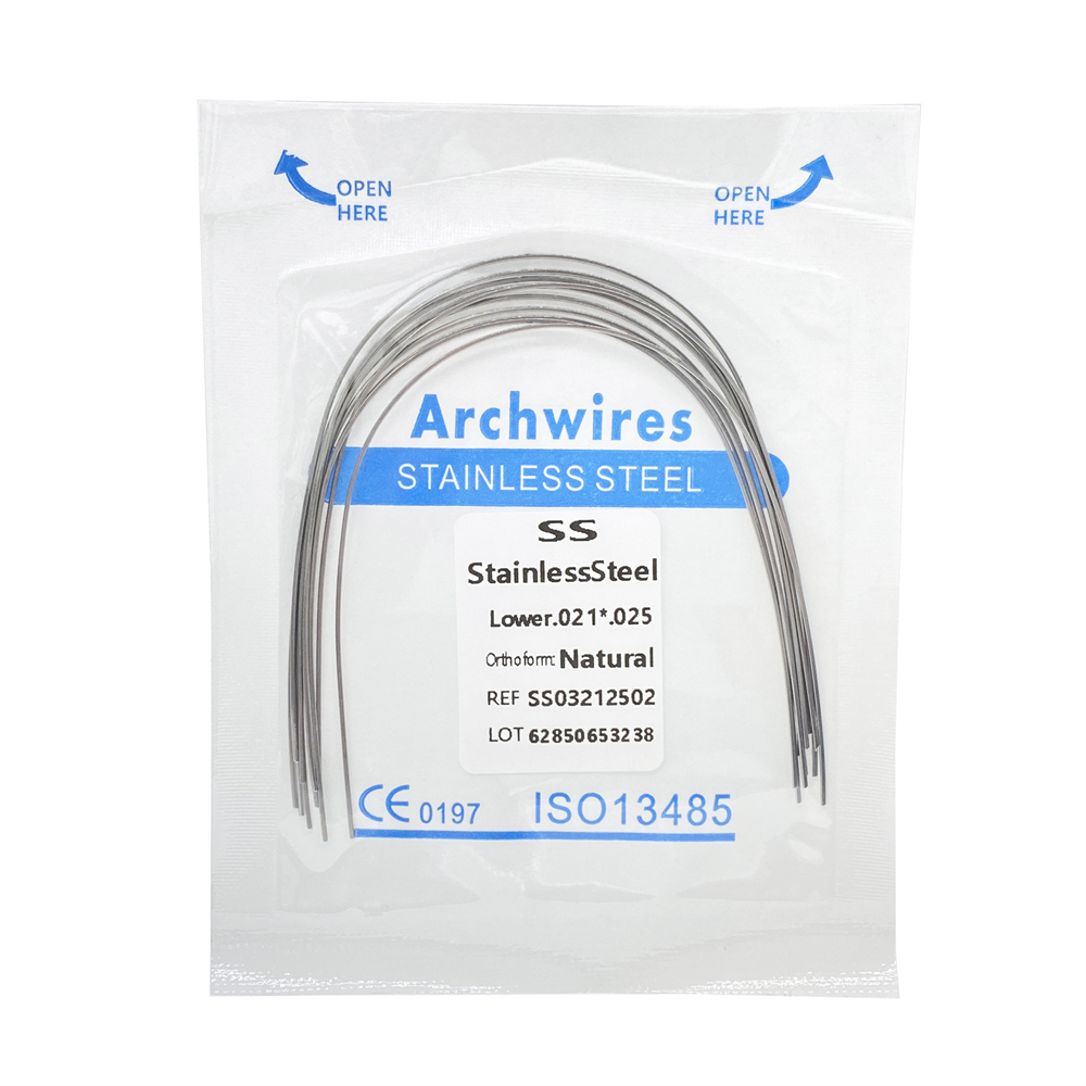 10Pcs Dental Orthodontic Stainless Steel/Niti Arch Wires Rectangular Wires