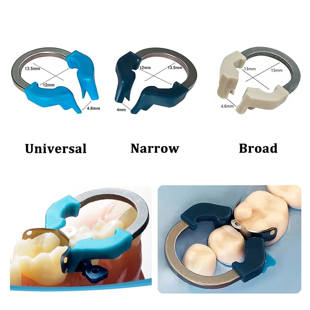 Dental Matrix Band Universal/Narrow/Broad Ring Titanium Clamp Fit Palodent V3 Garrison