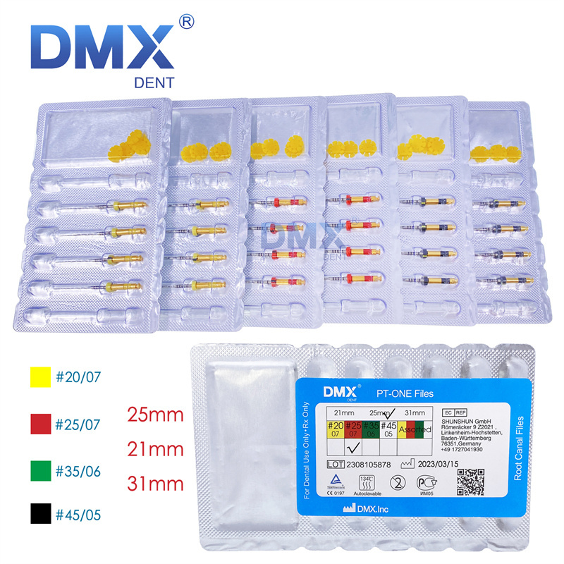 DMXDENT PT-ONE Dental Endodontic Endo Rotary Reciprocating Niti Files Root Canal For Engine 21MM/25MM/31MM