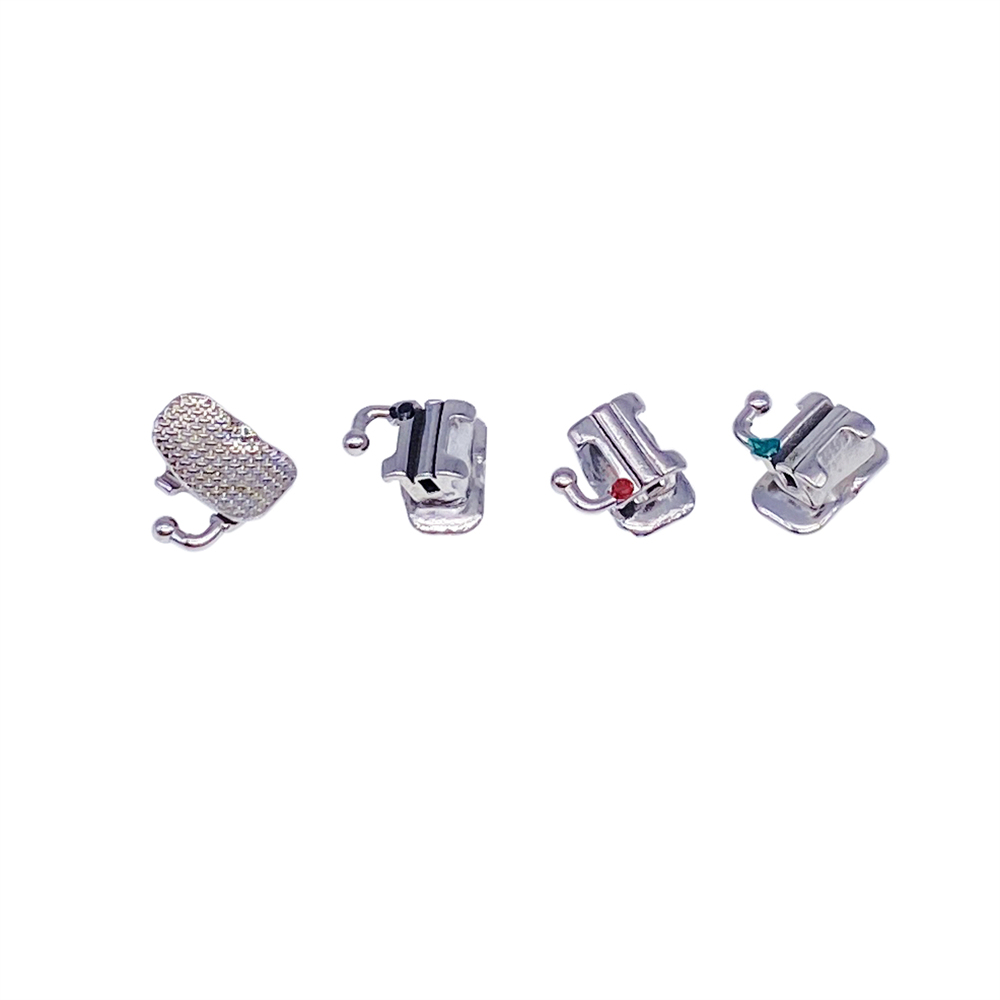 4PCS Dental Ortho Buccal Tubes Bracket Brace 1st/2nd Molar Roth/MBT 018/022 Convertible