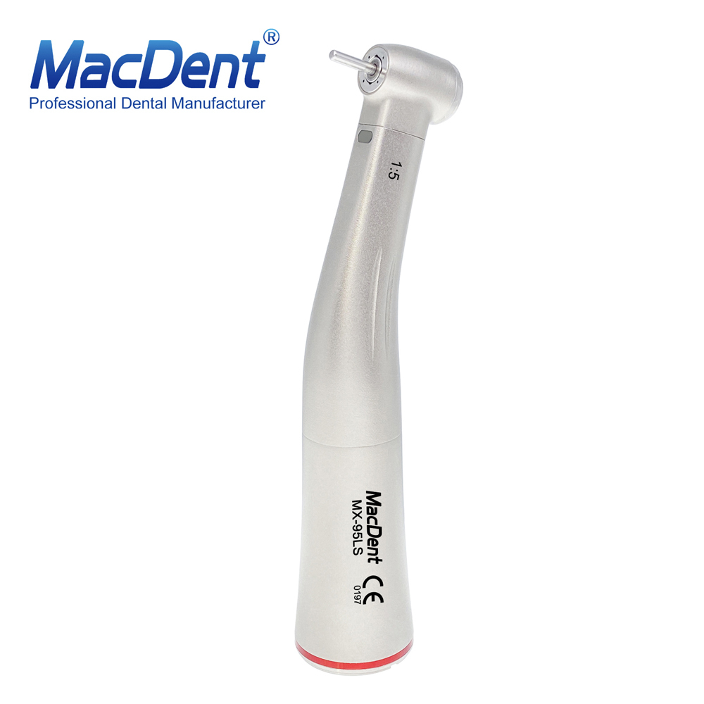 MacDent MX-95LS Dental 1:5 Increasing Fiber Optic Contra Angle Handpiece Fit NSK Ti Max X95L