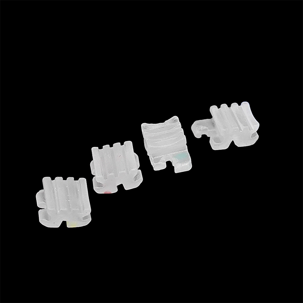 20Pcs MacDent Dental Ceramic Brackets Orthodontic Clear Braces MBT/ROTH 022 345 Hooks