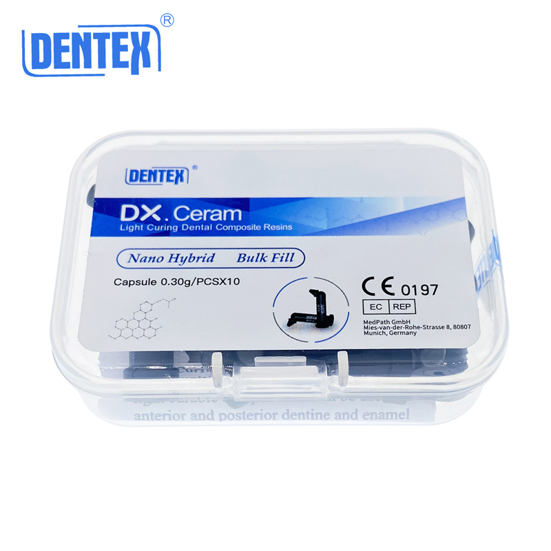 Dental Dentex DX.Ceram Light Curing Composite Resin  Refill Unidose Capsule Kit