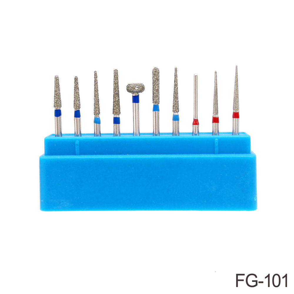 Dental Diamond Burs Composite/Polishing Kit for High Speed Handpiece FG101-FG115