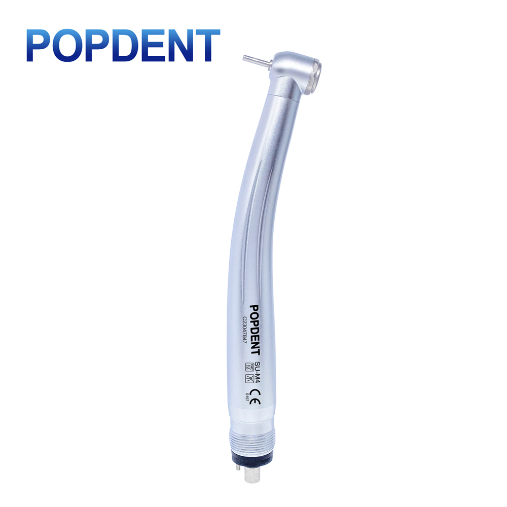 POPDENT Dental High Speed Handpiece Push Button 2/4 Holes Air Turbine