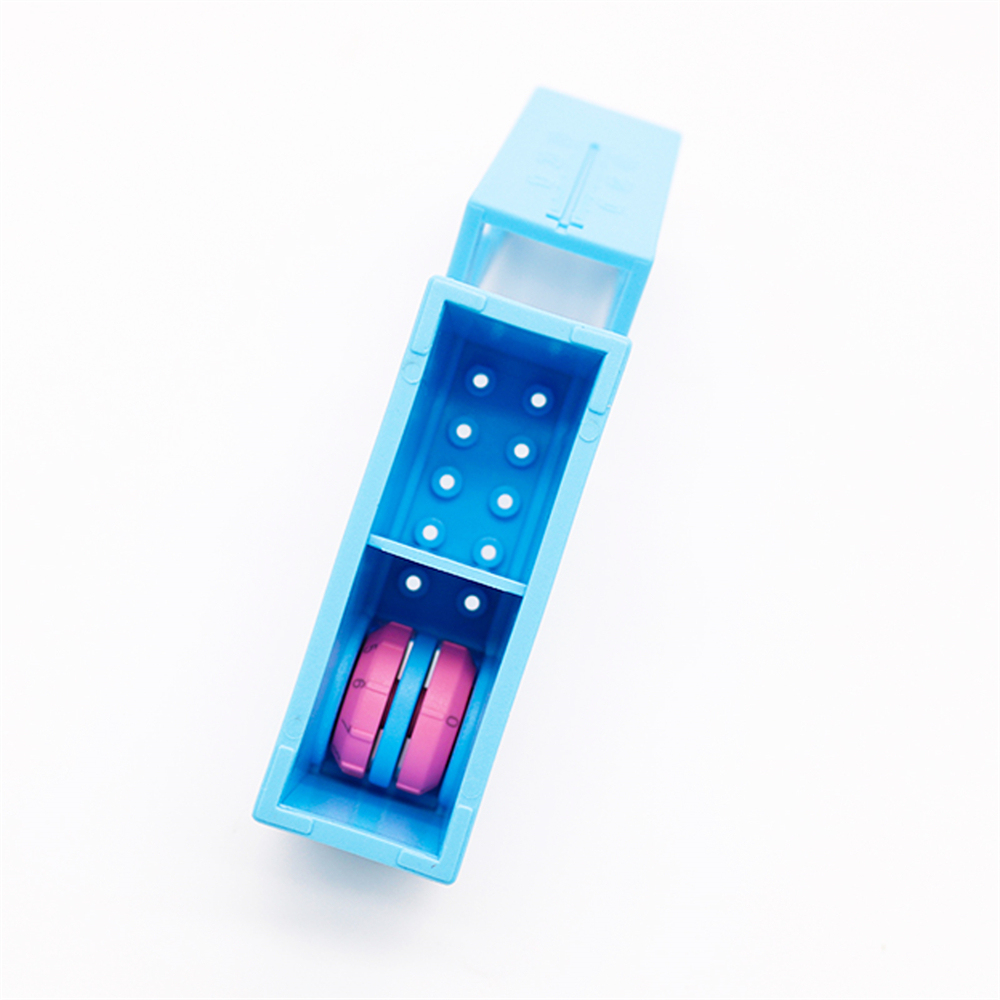 Dental 6/10/20 Hole Bur Endo Files Reamers Block Memory Holder Stand Disinfection Box