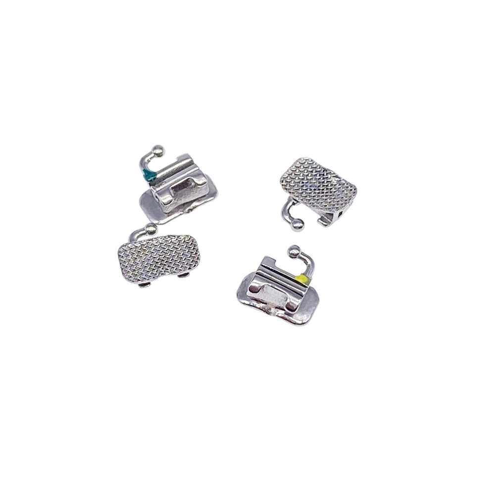 4PCS Dental Ortho Buccal Tubes Bracket Brace 1st/2nd Molar Roth/MBT 018/022 Convertible
