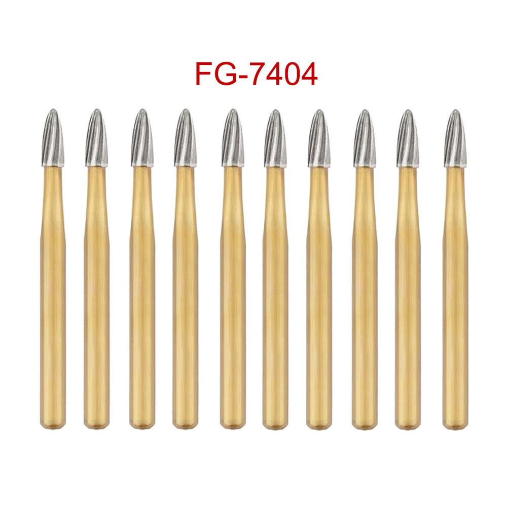 10Pcs DMXDENT Dental Trimming&Finishing  Tungsten Carbide Burs FG7404/7408/7803/7901/Endo-Z/Zekrya