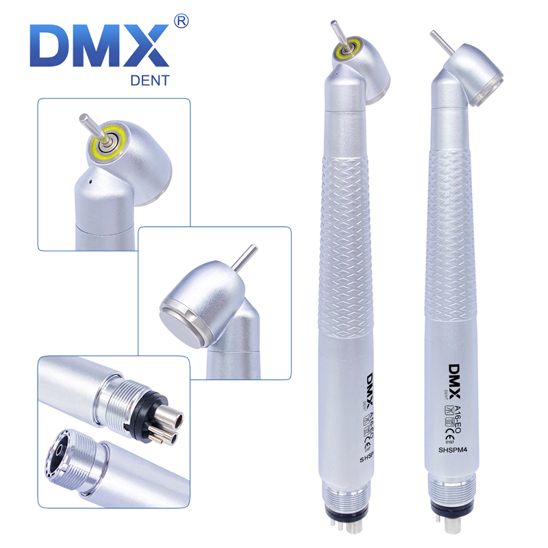 DMXDENT A16-EO SHSPB2 / SHSPM4 Dental 45 Degree E-generator LED High Speed Air Turbine Handpieces