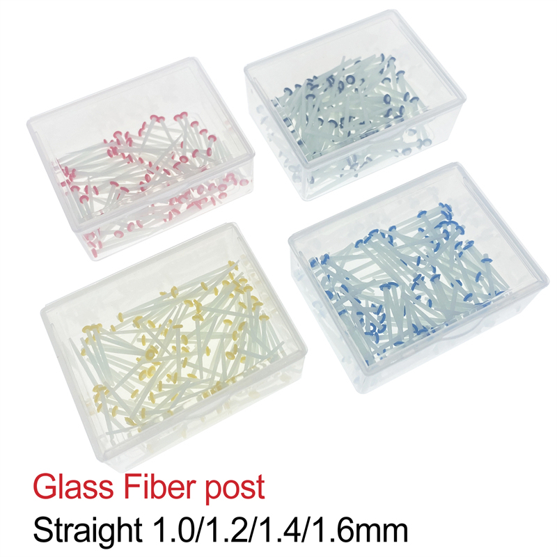 100 Pcs Dental Endo Glass Fiber Post Straight Restorative 1.0 1.2 1.4 1.6mm