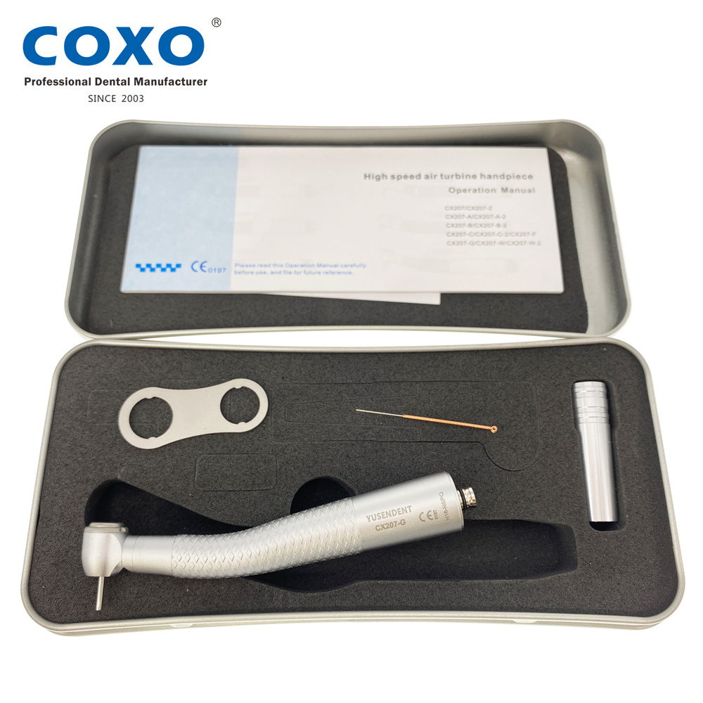 COXO YUSENDENT CX207-G H16-NSPQ  / H16-NTPQ Dental Fiber Optic High Speed Air Turbine Handpiece Fit NSK