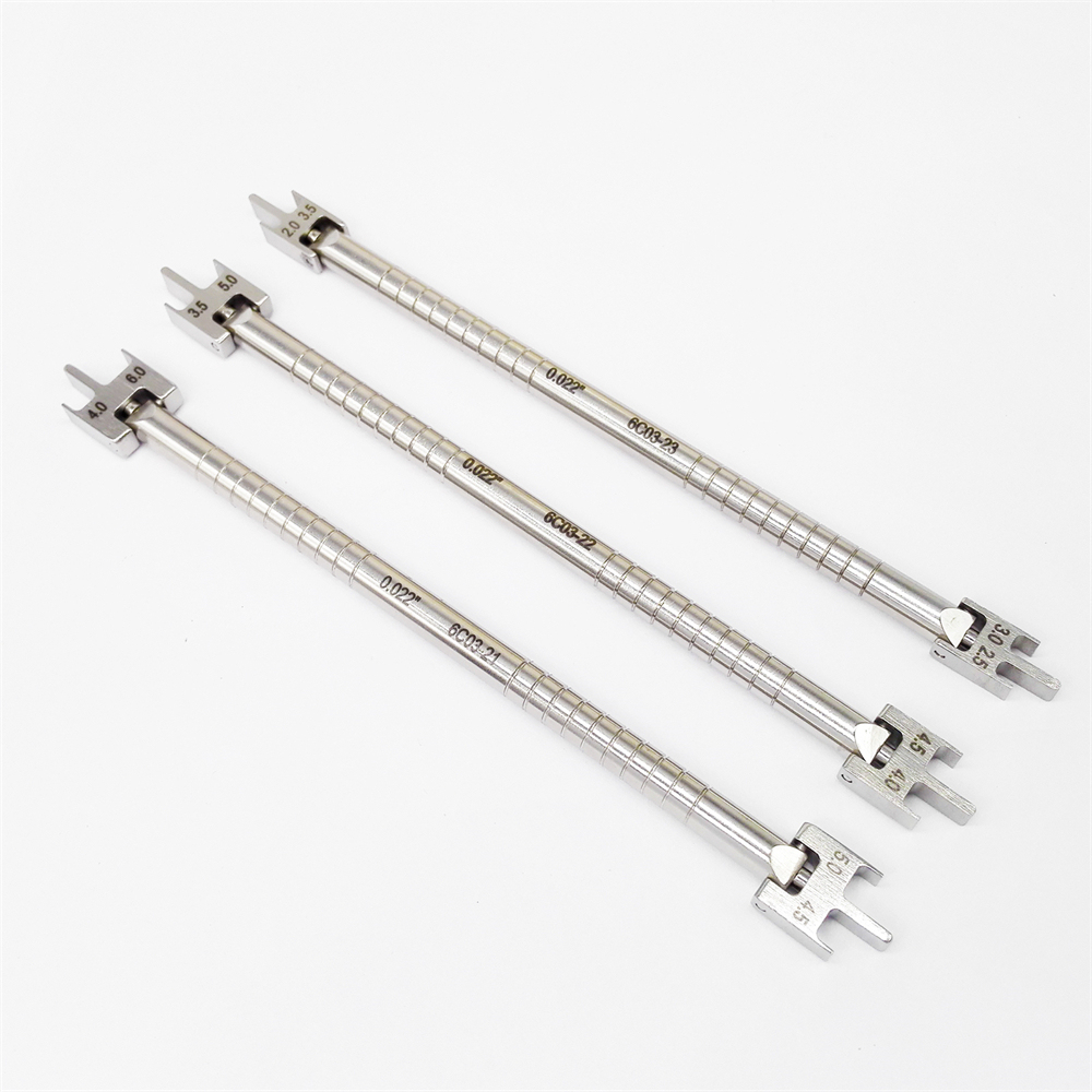 Dental Bracket Positioning Movable Head Height Gauge Orthodontic Instruments