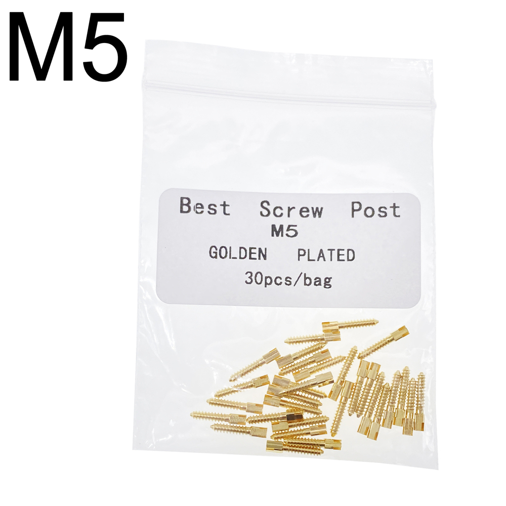 30 Pcs Dental Screw Post 24K Gold Plated Conical Refills S/M/L/XL For Root Canal