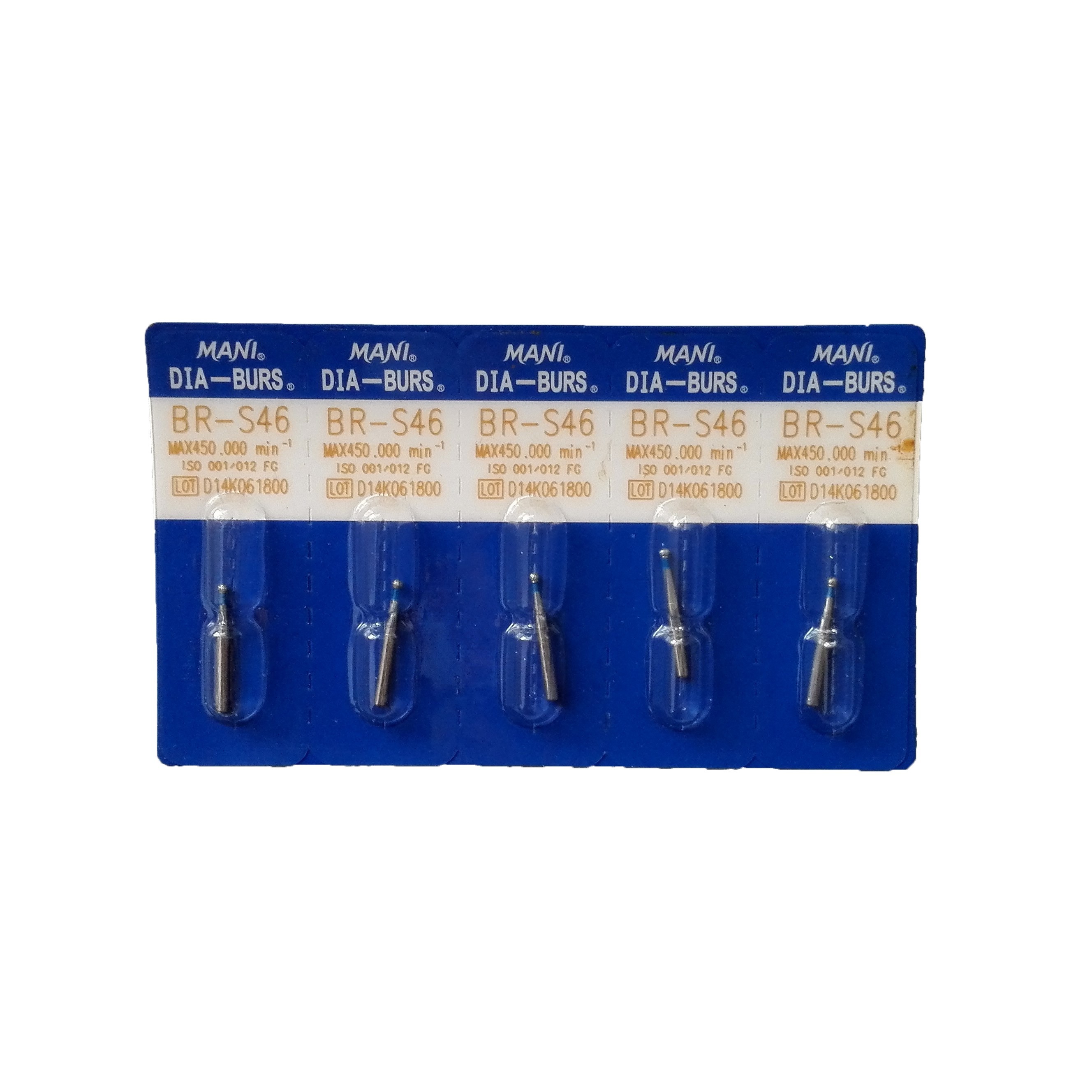 MANI Diamond Burs Drill Dental High Speed Handpiece 155 Types Optional FG 1.6mm