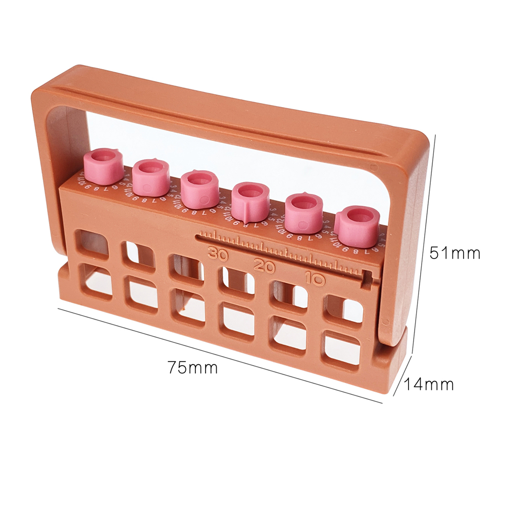 Dental 6/10/20 Hole Bur Endo Files Reamers Block Memory Holder Stand Disinfection Box