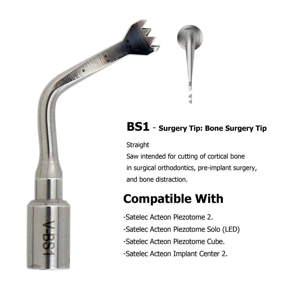 Dental ACTEON Piezotome 2 Cube Ultrasonic Surgery Tips Satelec Piezo Scaler Tips