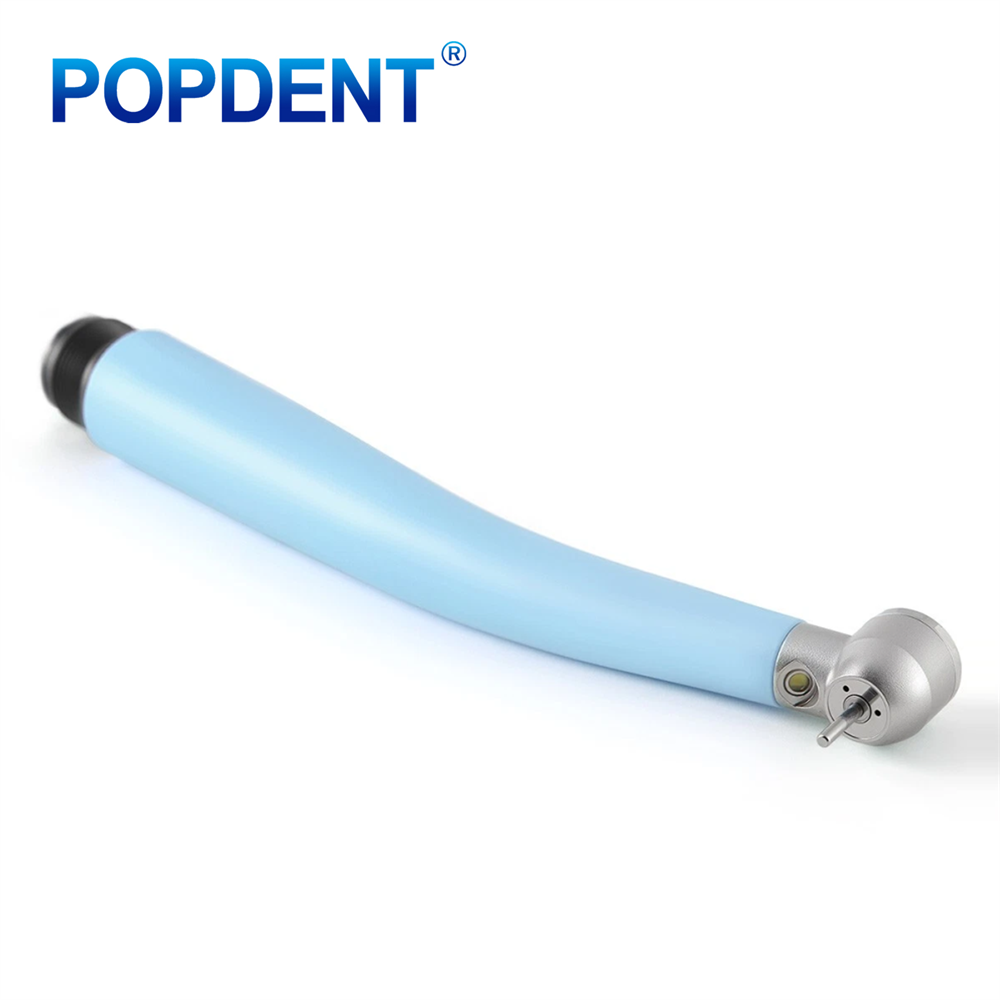 POPDENT CLR-TD Dental LED E-generator High Speed Air Turbine Handpiece 3 Way Spray 2/4Holes