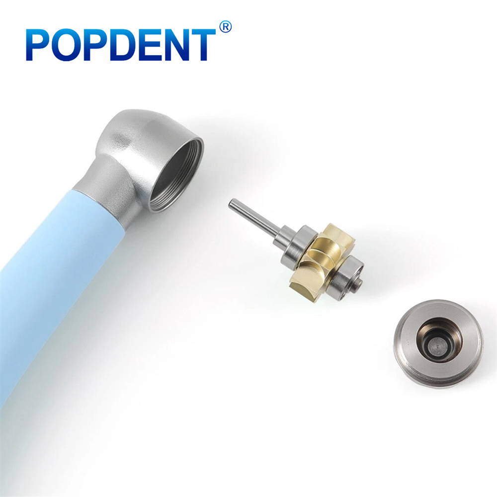 POPDENT CLR-TD Dental LED E-generator High Speed Air Turbine Handpiece 3 Way Spray 2/4Holes