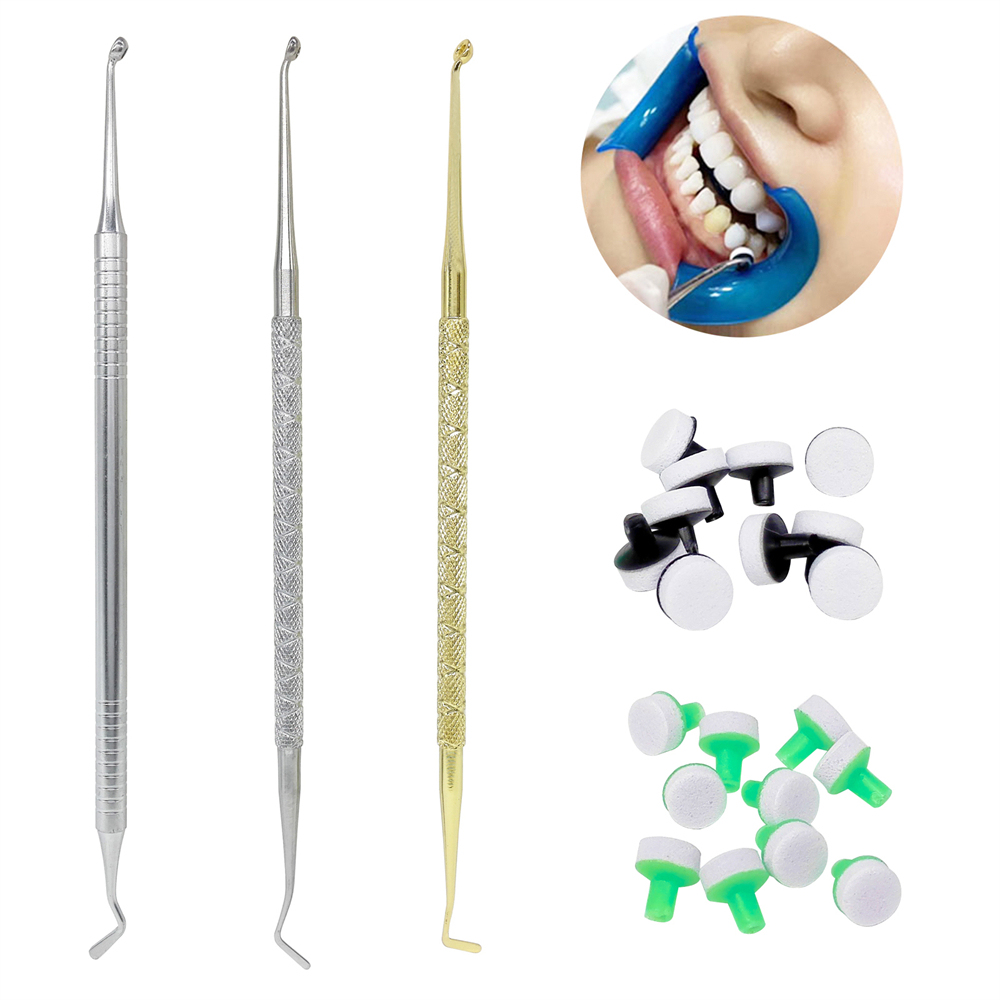 Dental Composite Resin Foam Pads Handle Spatula OptraSculpt Veneer Molding Tools