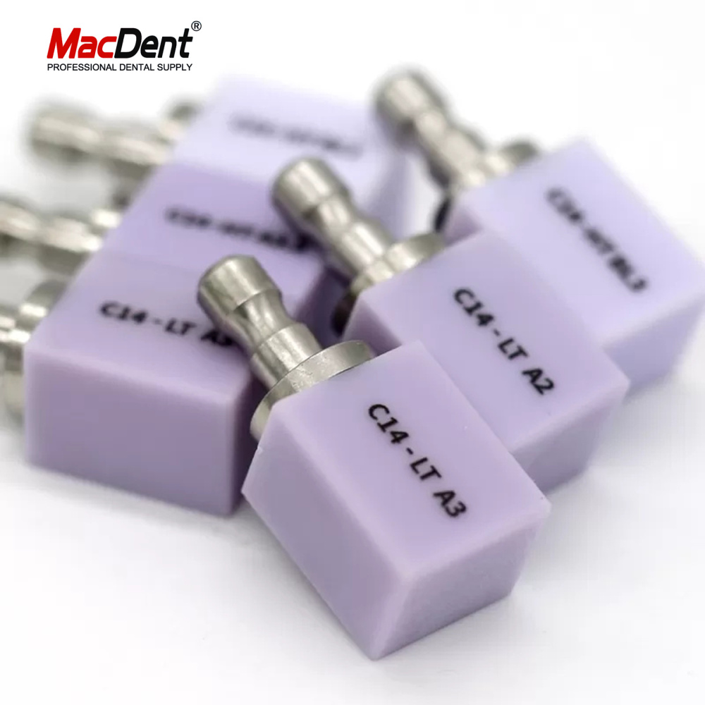 C14 Dental Emax Ceramic Blocks Lithium Disilicate CAD/CAM CEREC Block - 5pcs