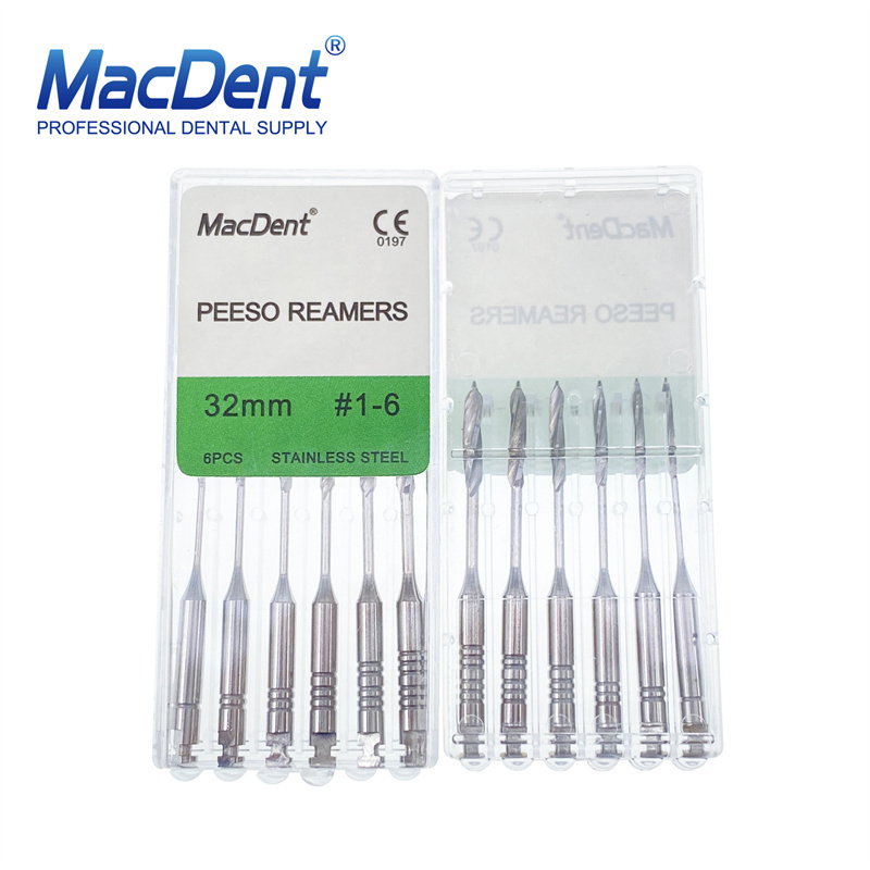 MacDent Peeso Reamers Dental Endodontic Root Canal Files 28mm/32mm