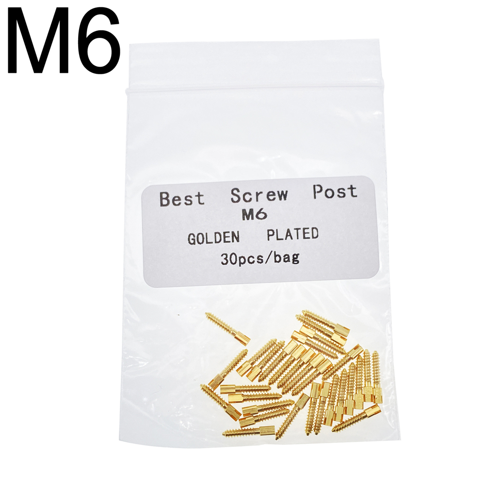 30 Pcs Dental Screw Post 24K Gold Plated Conical Refills S/M/L/XL For Root Canal