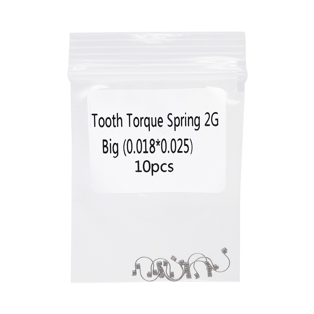10 Pcs/Pack Dental Orthodontic Anterior Tooth Torque Springs Rectangular 12 Size