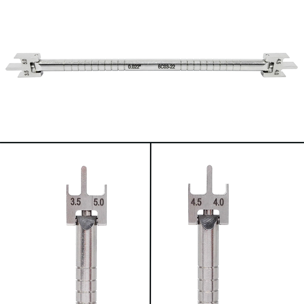 Dental Bracket Positioning Movable Head Height Gauge Orthodontic Instruments