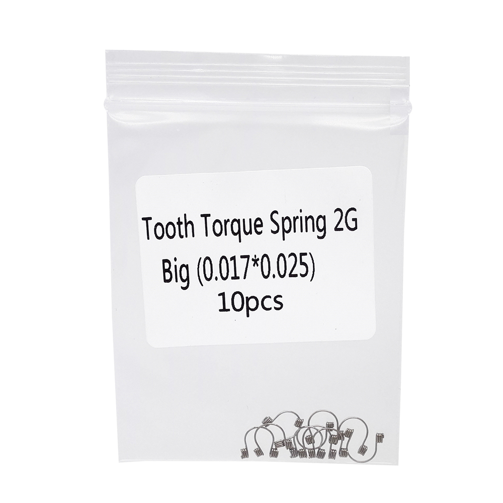 10 Pcs/Pack Dental Orthodontic Anterior Tooth Torque Springs Rectangular 12 Size