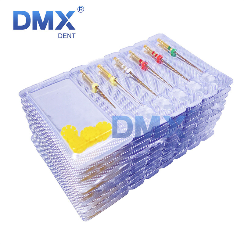 21mm DMXDENT PT-Pro Gold COXO Style Dental Endo NITI Files Taper Root Canal Rotary