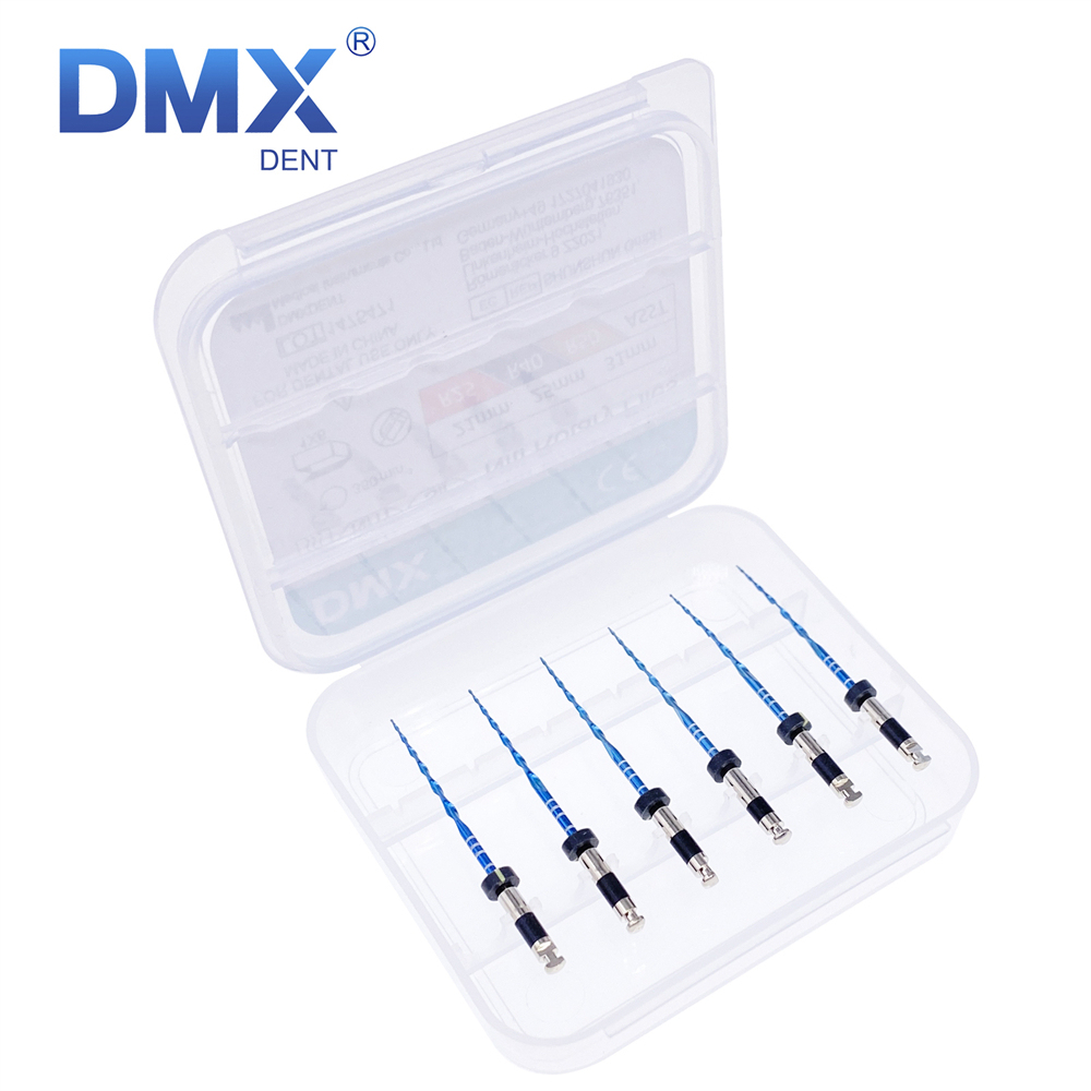 6Pcs DMXDENT Dental Endo Files Root Canal Endodontic NITI Rotary File 21/25MM