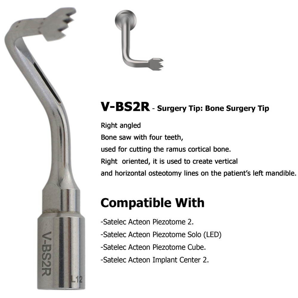 Dental ACTEON Piezotome 2 Cube Ultrasonic Surgery Tips Satelec Piezo Scaler Tips