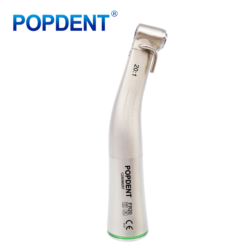 POPDENT FR20 Dental 20:1 Fiber Optic Implant Contra Angle Handpiece