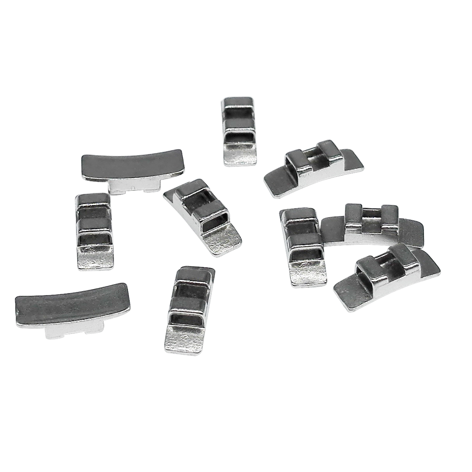 Dental Orthodontic Cast Lingual Sheath with Left/Right Hook 10Pcs /Bag