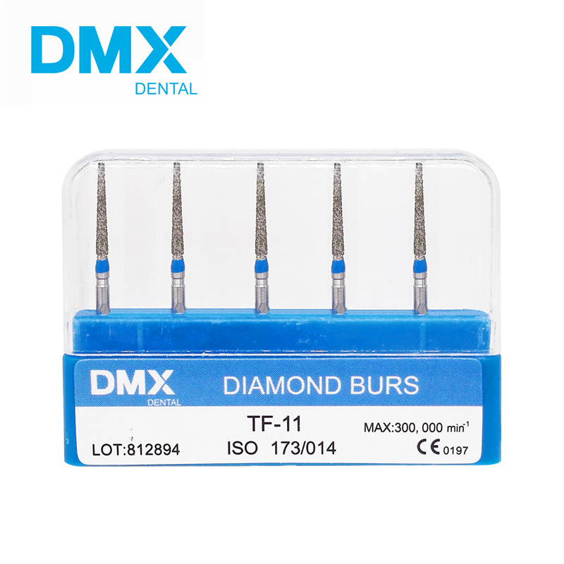 DMXDENT Diamond Burs Dental High Speed Handpiece Friction Grip FG 1.6mm + Free Handpiece