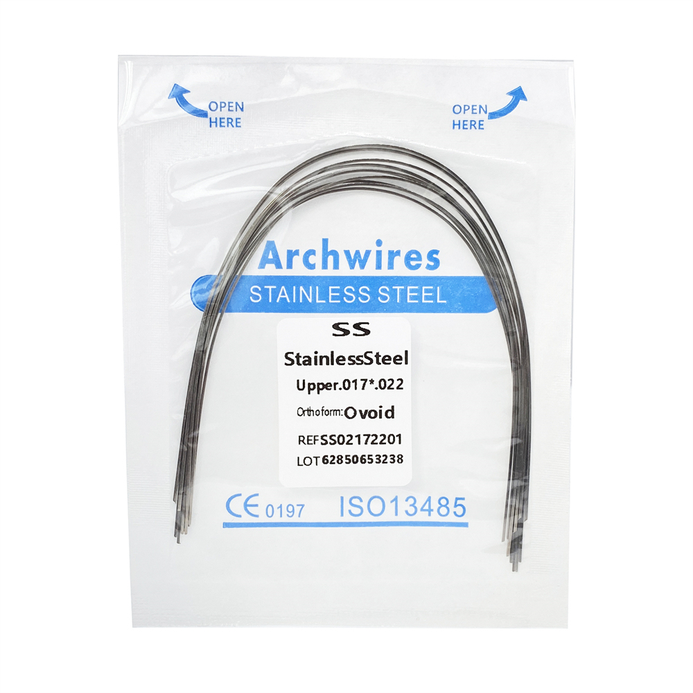 10Pcs Dental Orthodontic Stainless Steel/Niti Arch Wires Rectangular Wires