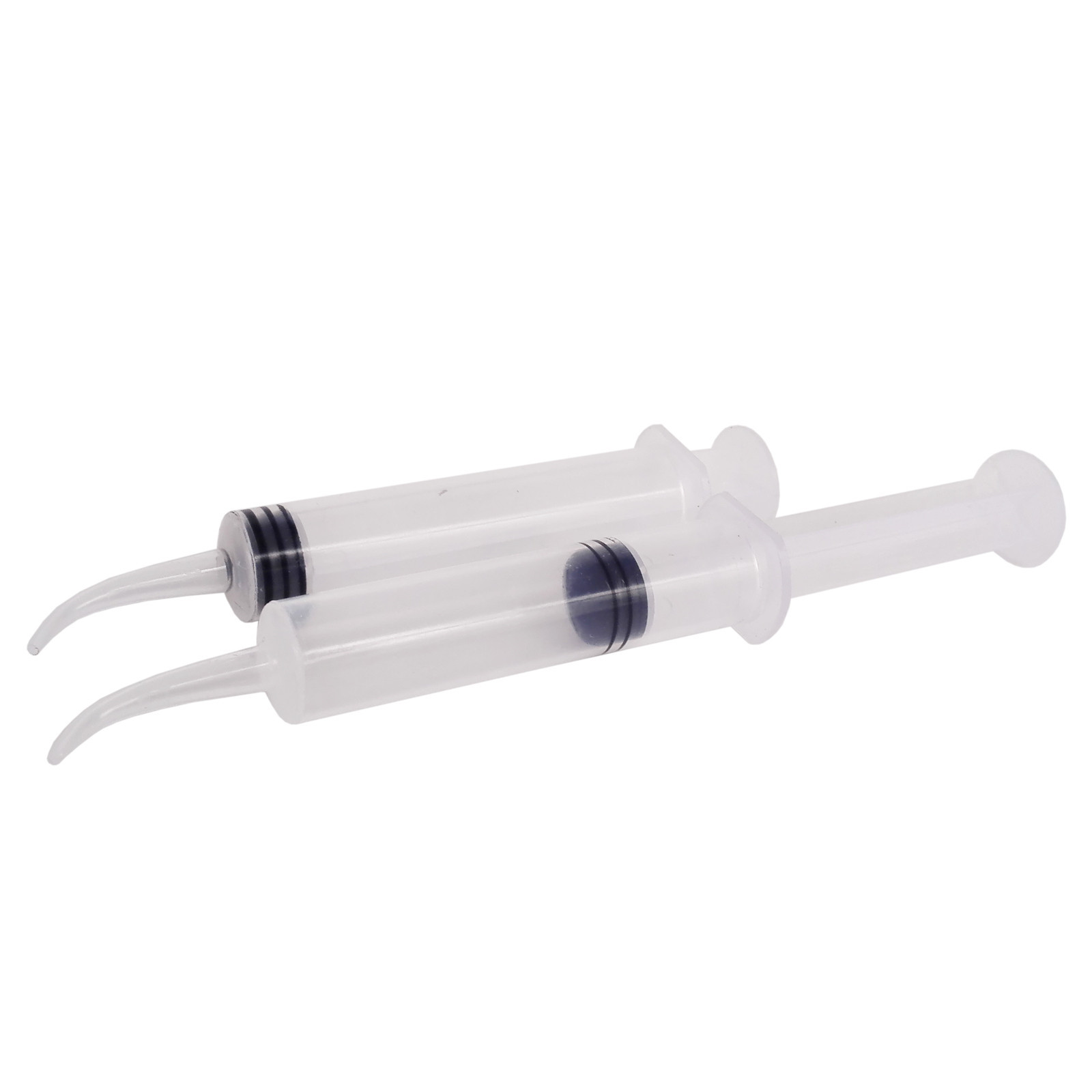 Disposable Dental Irrigation Syringe Curved Tip Utility Hobby Tools 12CC