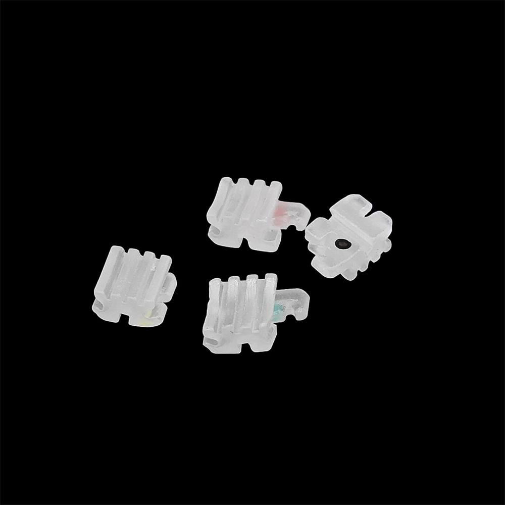 20Pcs MacDent Dental Ceramic Brackets Orthodontic Clear Braces MBT/ROTH 022 345 Hooks