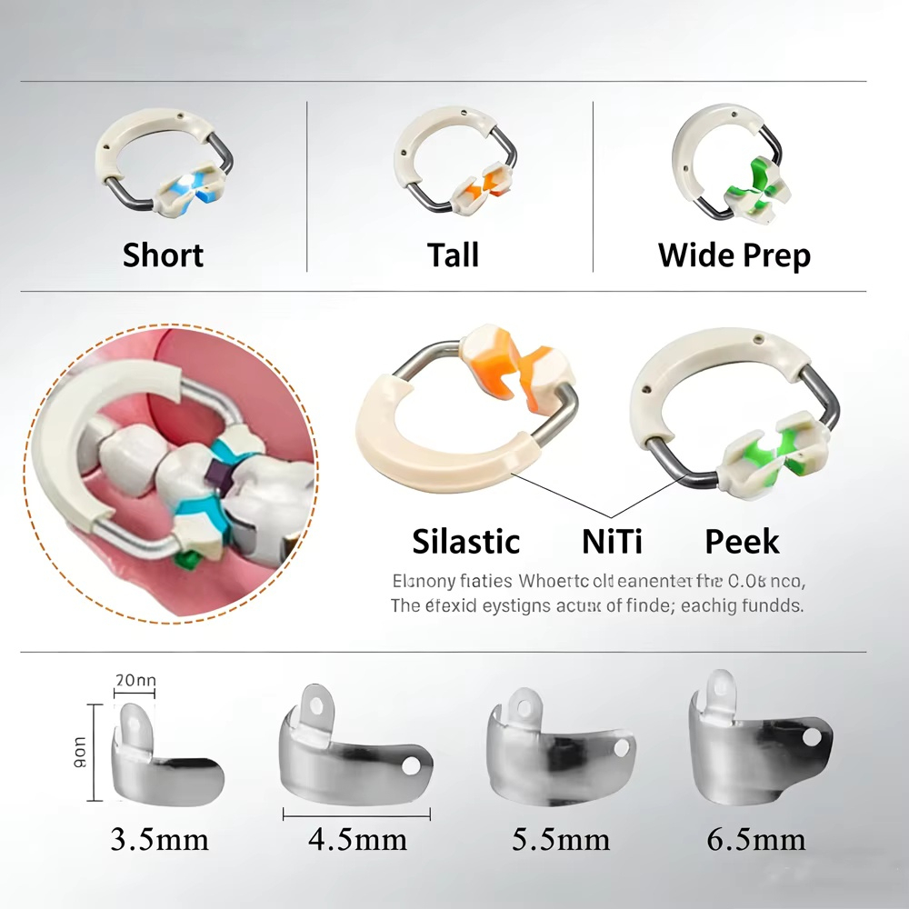 Dental Matrix Bands Ring Sectional Matrice Clamp Fit Garrison Palodent V3 System