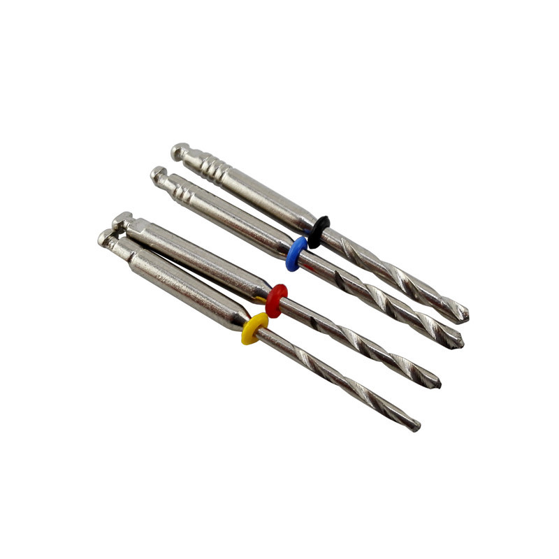 10Pcs Dental Endodontic Drill Reamers Spiral Conical Screw Posts