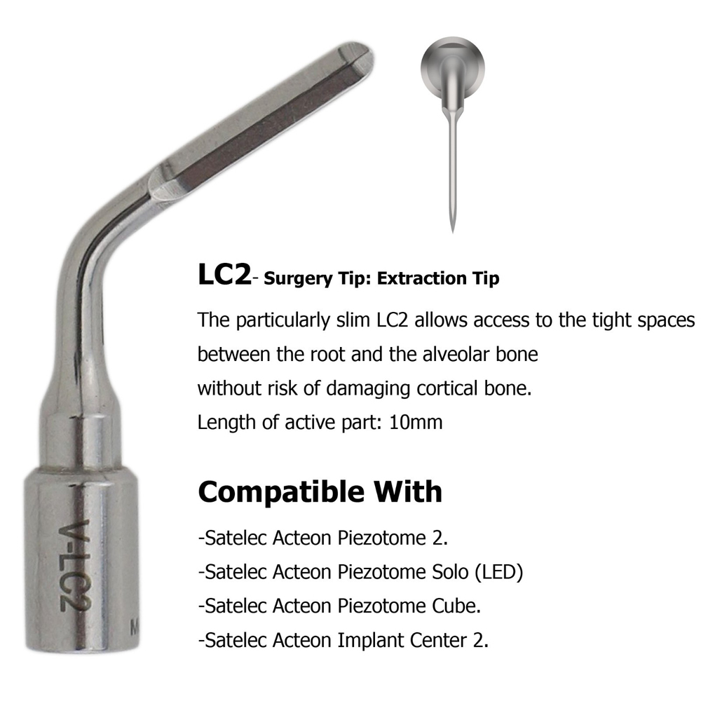 Dental ACTEON Piezotome 2 Cube Ultrasonic Surgery Tips Satelec Piezo Scaler Tips
