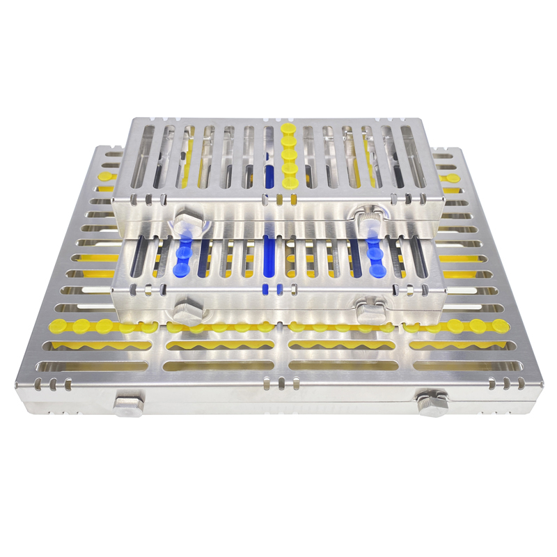 Dental Autoclave Cassette Tray Rack Metal Box Instrument Sterilization