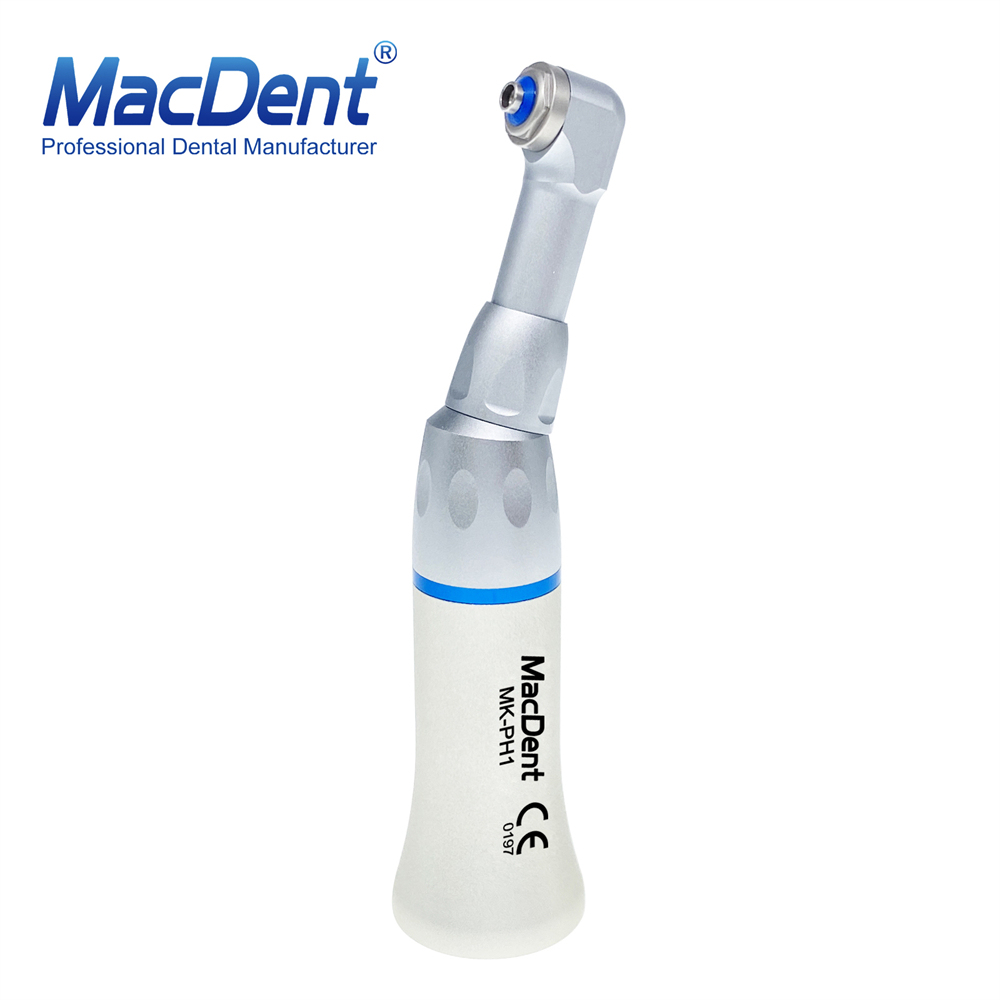 MacDent MK-PH1 Dental 1:1 Prophy Polishing Contra Angle Slow Low Speed Handpiece Threaded Screw-in Head