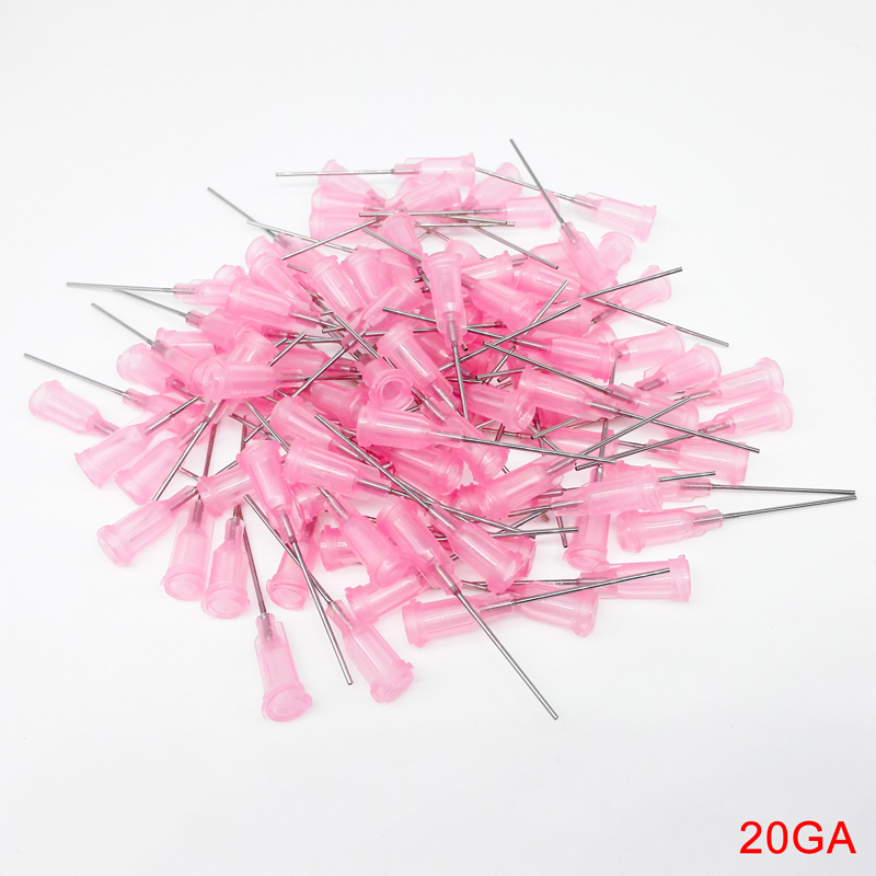 1.5'' Dental Blunt Dispensing Needles Syringe Needle Tips For Glue Oil Ink 14-25 Gauge