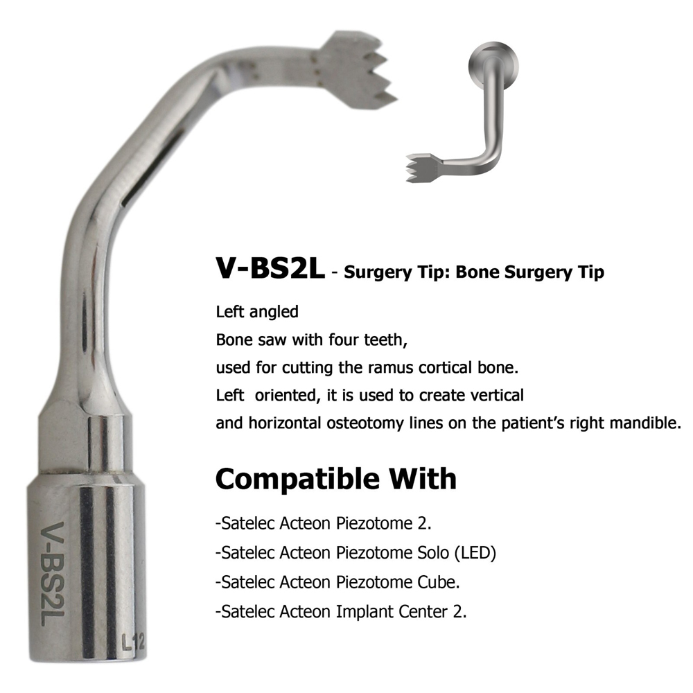 Dental ACTEON Piezotome 2 Cube Ultrasonic Surgery Tips Satelec Piezo Scaler Tips